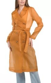7 For All Mankind Jackets amp Coats 7 For All Mankind Double Breasted Sheer Organza Trench Jacket Size M Poshmark at Poshmark