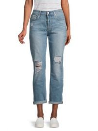 7 For All Mankind Josefina Squiggle Skinny Boyfriend Jeans on SALE at Saks Off 5th