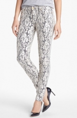 7 For All Mankind The Skinny Lace Overlay Pants at Nordstrom