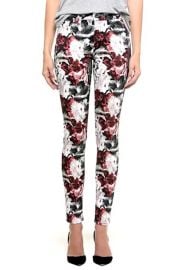 7 For All Mankindand174and160Floral Print Skinny Jeans at Nordstrom