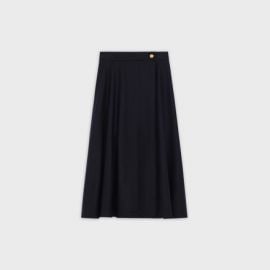 70\'s Midi Skirt in Wool Flannel by Celine at Celine