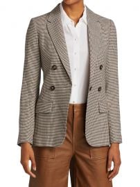 70s Houndstooth Wool-Blend Blazer at Saks Fifth Avenue