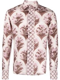 73 London Floral Print Silk Shirt at Browns