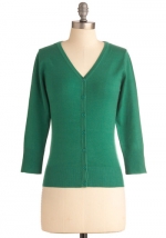 Green cardigan like Annies at Modcloth