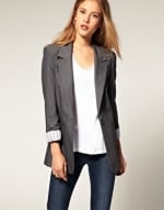 Grey boyfriend blazer like Pennys at Asos