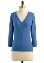 Blue cardigan at Modcloth