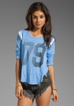 79 Jersey in blue at Revolve