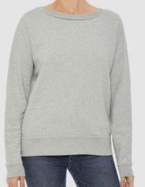 799 Joeaposs Jeans Women Gray Round-Neck Sheer Long-Sleeve Distressed Sweatshirt S eBay at eBay