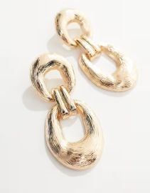 8 Other Reasons 18k gold plated chain link earrings at ASOS