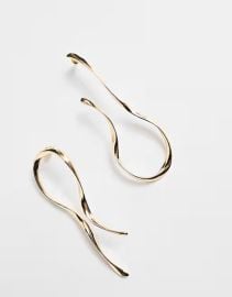 8 Other Reasons x Millie Hannah oversized molten stud earrings in 18k gold plated at ASOS