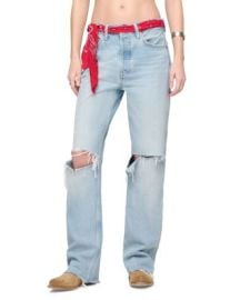 90s High Rise Loose Distress Jeans in Silversprings at Bloomingdales