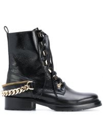 995 Lanvin Chain-embellished Combat Boots - Buy Online - Fast Delivery  Price  Photo at Farfetch