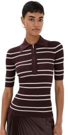 A. L.C. Cooper Top Carob/White Wide Stripe XS at Shopbop