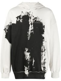 A-COLD-WALL paint-effect Cotton Hoodie - at Farfetch