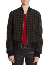 A L C  - Andrew Gingham Wool Bomber Jacket at Saks Off 5th