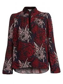 A L C  - Beatrix Floral Silk Blouse at Saks Fifth Avenue