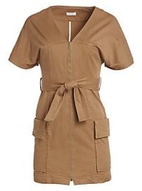 A L C  - Bellamy Belted Stretch Cotton Dress at Saks Fifth Avenue