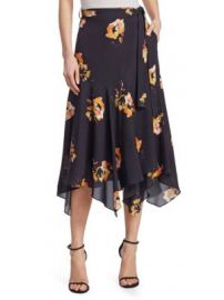 A L C  - Borden Floral Silk Midi Skirt at Saks Fifth Avenue