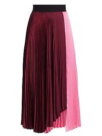 A L C  - Grainger Colorblock Pleated Midi Skirt at Saks Fifth Avenue