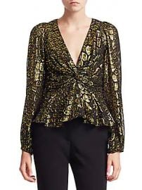 A L C  - Logan Fil Coupe Peplum Blouse at Saks Off 5th