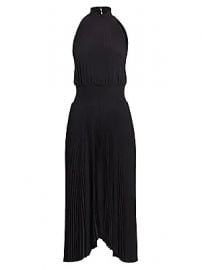 A L C  - Renzo Pleated Midi Dress at Saks Fifth Avenue