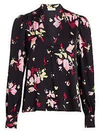 WornOnTV: Jenna’s black floral v-neck top on Today | Jenna Bush Hager ...