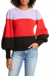 A L C    Sammy Balloon Sleeve Colorblock Sweater   Nordstrom Rack at Nordstrom Rack