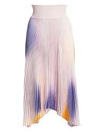 A L C  - Sonali Ombre Pleated Midi Skirt at Saks Fifth Avenue