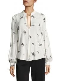 A L C  - Ty Lantern Sleeve Floral-Print Silk Blouse at Saks Fifth Avenue