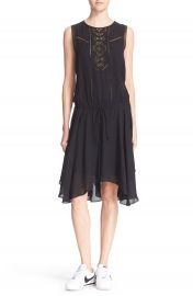 A L C   Meloni  Lace Inset Silk Dress at Nordstrom