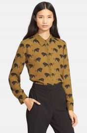 A L C   Song  Print Silk Blouse at Nordstrom