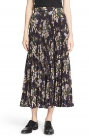 A L C   Williams  Pleated Floral Print Skirt at Nordstrom