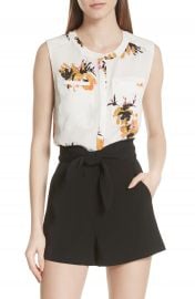 A L C  Adela Silk Georgette Blouse at Nordstrom