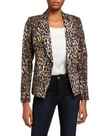 A L C  Alton Leopard-Print Jacket at Neiman Marcus