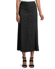 A L C  Amelie Button-Front Midi Skirt at Neiman Marcus