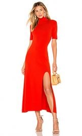 A L C  Caplan Dress in Tangerine from Revolve com at Revolve