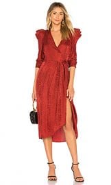 A L C  Carolina Dress in Crimson from Revolve com at Revolve