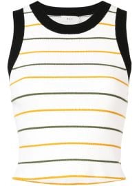 A L C  Cropped Stripe Tank Top - Farfetch at Farfetch