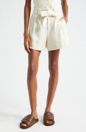 A.L.C. Dempsey Pinstripe Tie Waist Shorts at Nordstrom