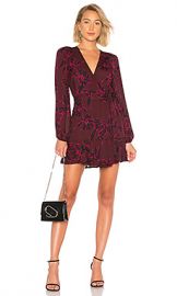 A L C  Embry Dress in Bordeaux  amp  Black from Revolve com at Revolve