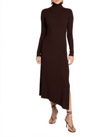 A L C  Emmy Asymmetric Turtleneck Dress at Neiman Marcus