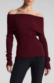 A.L.C. Evelyn Off the Shoulder Merino Wool Blend Sweater at Nordstrom