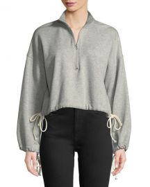 A L C  Gallagher Half-Zip Pullover Sweatshirt at Neiman Marcus