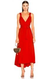 A L C  Haley Dress in Poppy   FWRD at Forward