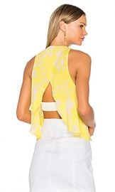 A L C  Jasper Top in Yellow  amp  Eggshell from Revolve com at Revolve