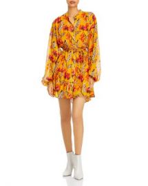 A L C  Jen Silk Printed Fit And Flare Dress Women - Bloomingdale s at Bloomingdales