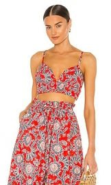 A L C  Lana Bra Top in Apple Red  amp  Pink from Revolve com at Revolve