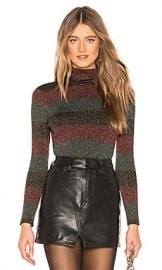 A L C  Mariel Sweater in Black  Roja  amp  Emerald from Revolve com at Revolve