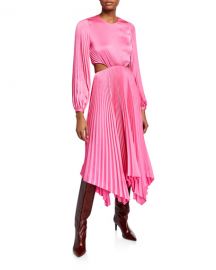 A L C  Naples Pleated Cutout Handkerchief Dress at Neiman Marcus