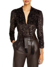 A L C  Ophelia Embellished Tassel Tie Top Women - Bloomingdale s at Bloomingdales